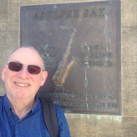 Steve at Adolphe Sax's memorial